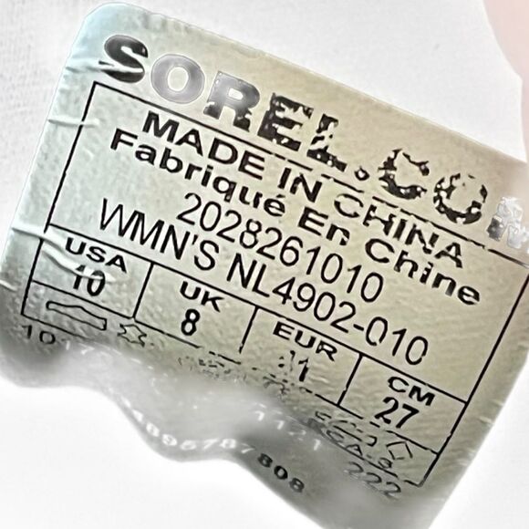 Women’s Sorel Evie Sport Lace Boot Black - Picture 3 of 9